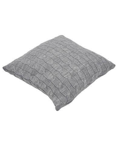 Poszewka dzianinowa na poduszkę 45x45 cm – VERONA POPIEL Poszewka dzianinowa na poduszkę 45x45 cm – VERONA POPIEL