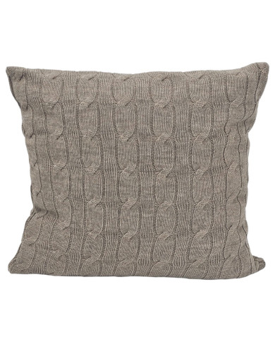 Pletený povlak na polštář 45x45 cm - VERONA TAUPE