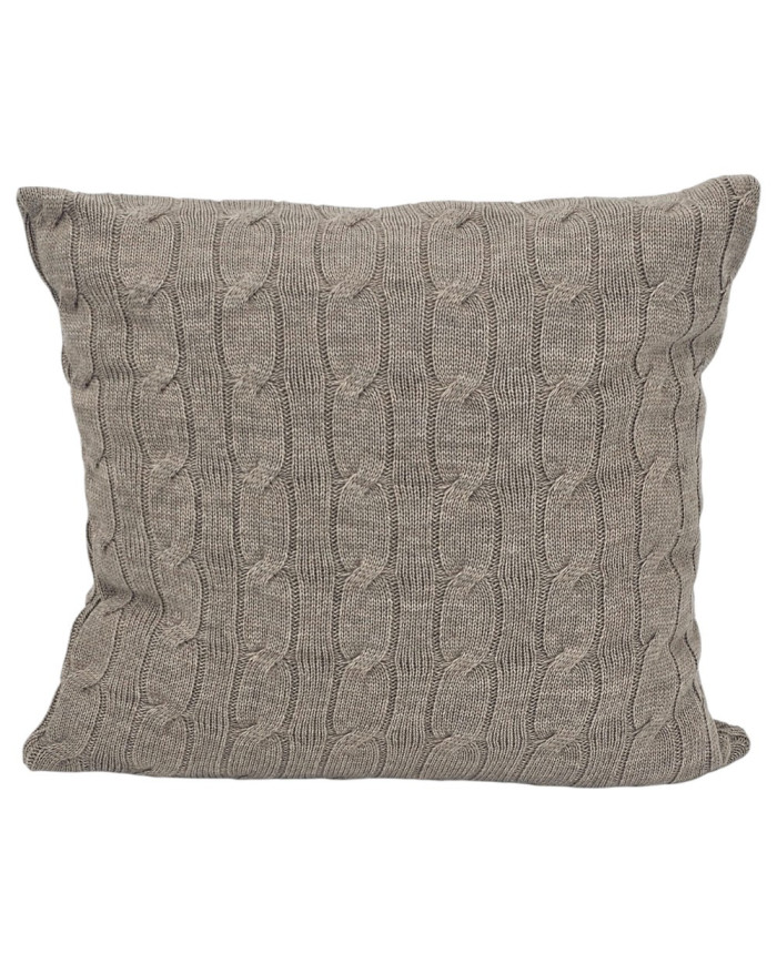 Poszewka dzianinowa na poduszkę 45x45 cm – VERONA TAUPE