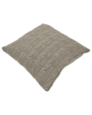 Pletený povlak na polštář 45x45 cm - VERONA TAUPE