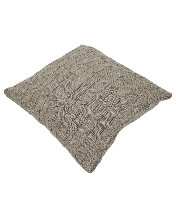 Pletena jastučnica 45x45 cm - VERONA TAUPE