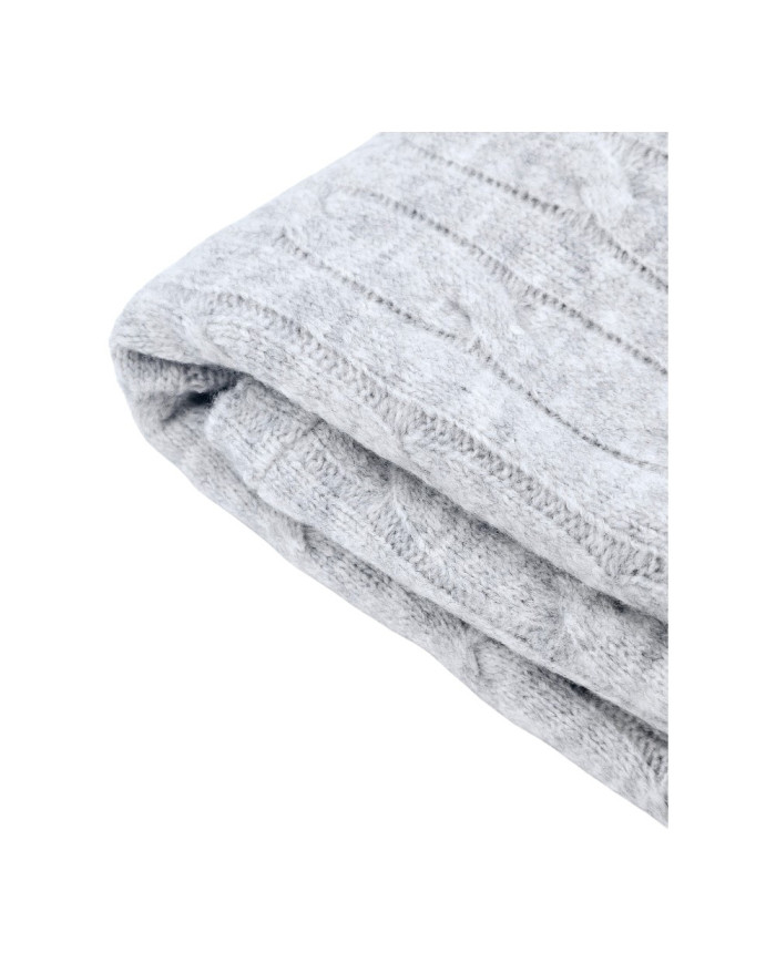 Strickdecke mit Fellfutter, 80 x 100 cm, GREY Strickdecke mit Fellfutter, 80 x 100 cm, GREY