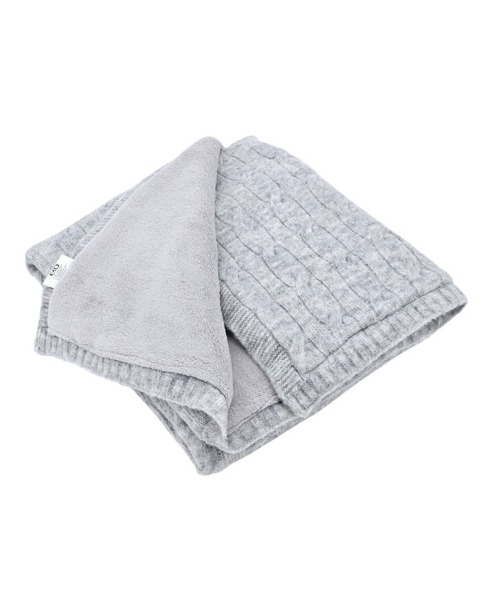 Kötött Takaró Szőrmével Bélelve 80 x 100 cm, GREY Kötött Takaró Szőrmével Bélelve 80 x 100 cm, GREY