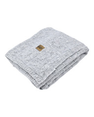 Strickdecke mit Fellfutter, 80 x 100 cm, GREY Strickdecke mit Fellfutter, 80 x 100 cm, GREY
