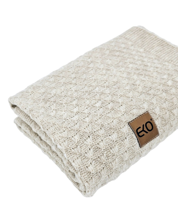 Вязаное одеяло 80 x 100 см, BEIGE Вязаное одеяло 80 x 100 см, BEIGE