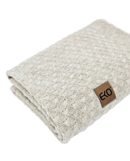 Knitted Blanket 80x100 cm BEIGE Knitted Blanket 80x100 cm BEIGE