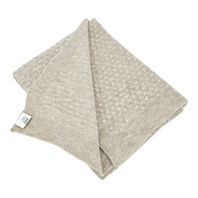 Strickdecke 80 x 100 cm, Beige