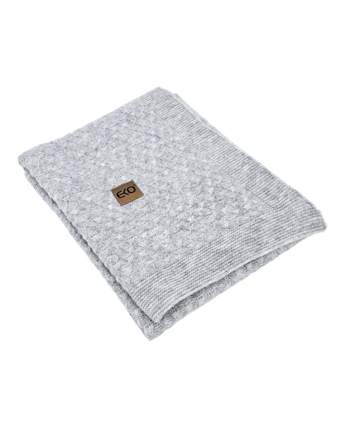 Knitted Blanket 80x100 cm GREY Knitted Blanket 80x100 cm GREY