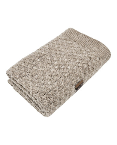Pletena dekica 80x100 cm LIGHT BROWN Pletena dekica 80x100 cm LIGHT BROWN