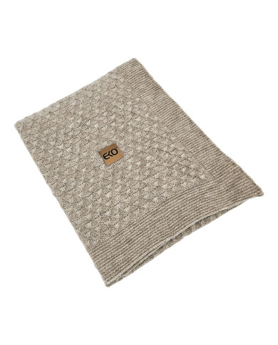 Pletena dekica 80x100 cm LIGHT BROWN Pletena dekica 80x100 cm LIGHT BROWN