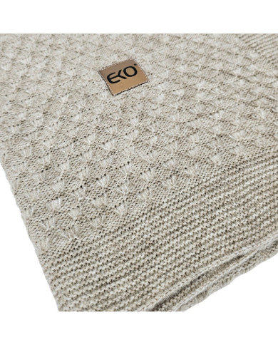 Pletena dekica 80x100 cm LIGHT BROWN Pletena dekica 80x100 cm LIGHT BROWN