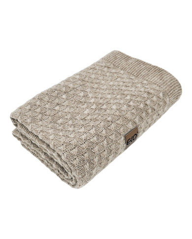 Pletena dekica 80x100 cm LIGHT BROWN Pletena dekica 80x100 cm LIGHT BROWN