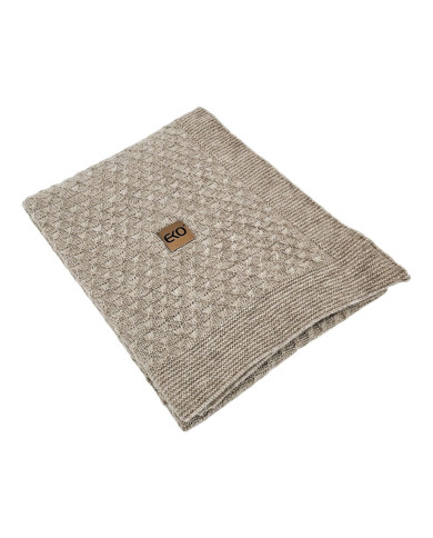 Pletena dekica 80x100 cm LIGHT BROWN Pletena dekica 80x100 cm LIGHT BROWN