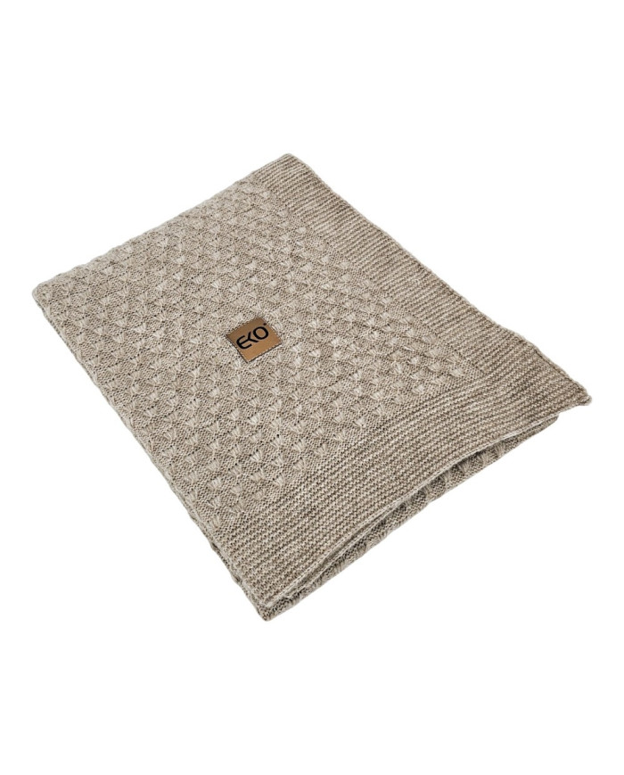 Knitted Blanket 80x100 cm LIGHT BROWN Knitted Blanket 80x100 cm LIGHT BROWN