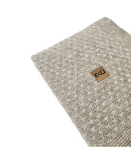Couverture tricotée 80 x 100 cm LIGHT BROWN Couverture tricotée 80 x 100 cm LIGHT BROWN