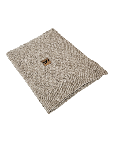 Pletena dekica 80x100 cm LIGHT BROWN Pletena dekica 80x100 cm LIGHT BROWN