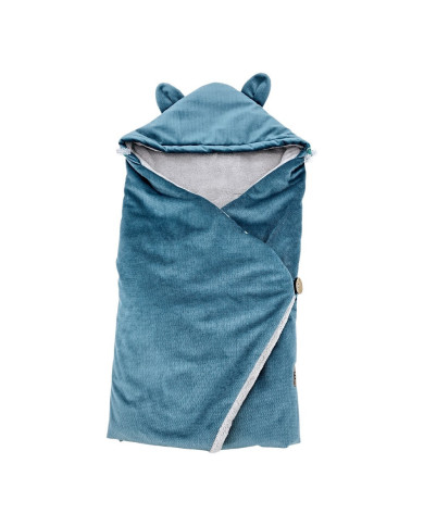 Sleeping bag for car seat VELVET 3- and 5-point belts GREEN SEA Sleeping bag for car seat VELVET 3- and 5-point belts GREEN SEA