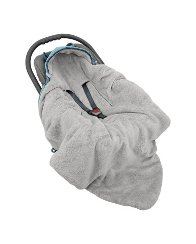 Sleeping bag for car seat VELVET 3- and 5-point belts GREEN SEA Sleeping bag for car seat VELVET 3- and 5-point belts GREEN SEA