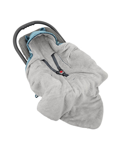 Sleeping bag for car seat VELVET 3- and 5-point belts GREEN SEA Sleeping bag for car seat VELVET 3- and 5-point belts GREEN SEA