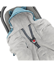 Śpiworek do fotelika VELVET pasy 3 i 5-punktowe MORSKI