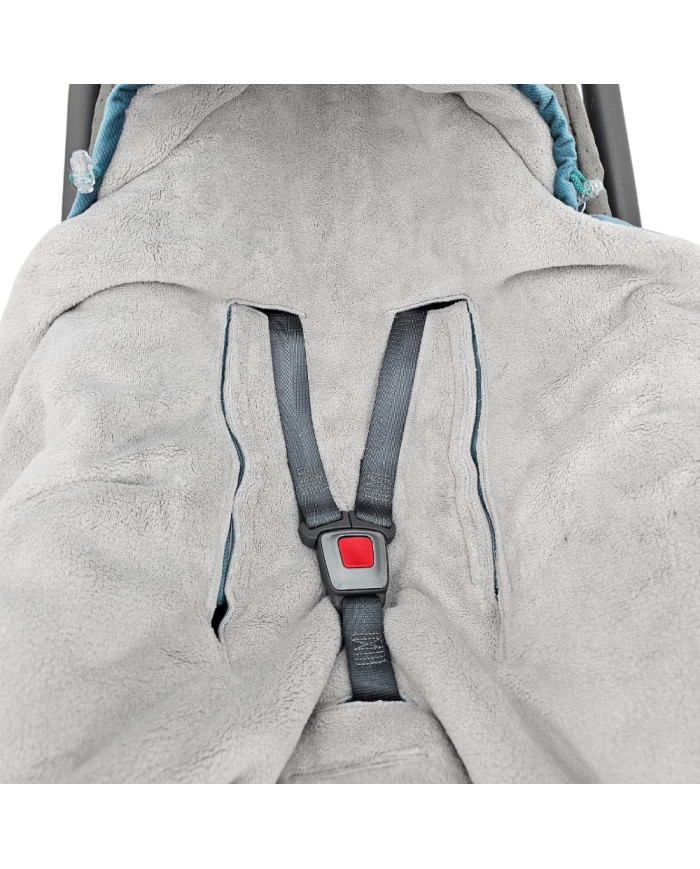 Śpiworek do fotelika VELVET pasy 3 i 5-punktowe MORSKI