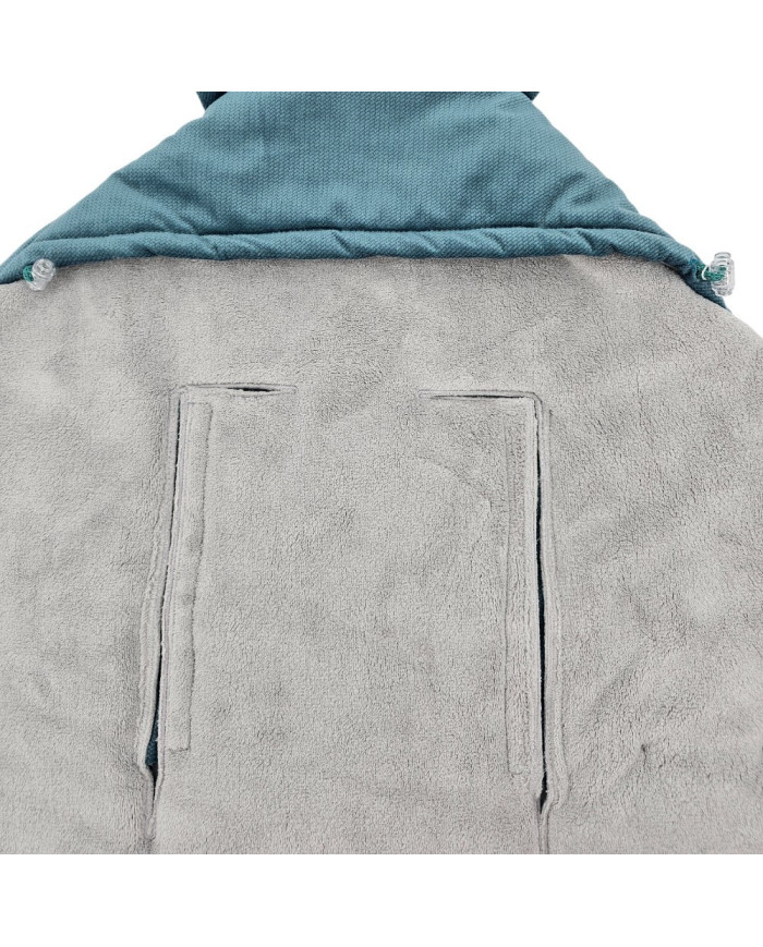 Śpiworek do fotelika VELVET pasy 3 i 5-punktowe MORSKI