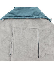 Śpiworek do fotelika VELVET pasy 3 i 5-punktowe MORSKI