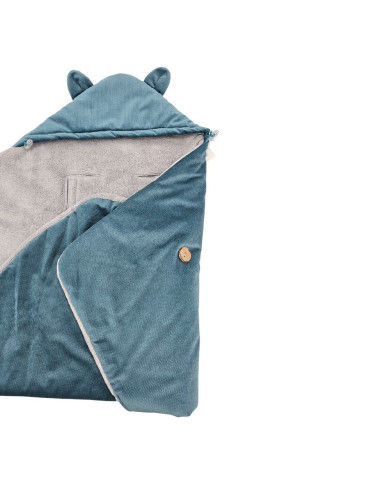 Sleeping bag for car seat VELVET 3- and 5-point belts GREEN SEA Sleeping bag for car seat VELVET 3- and 5-point belts GREEN SEA