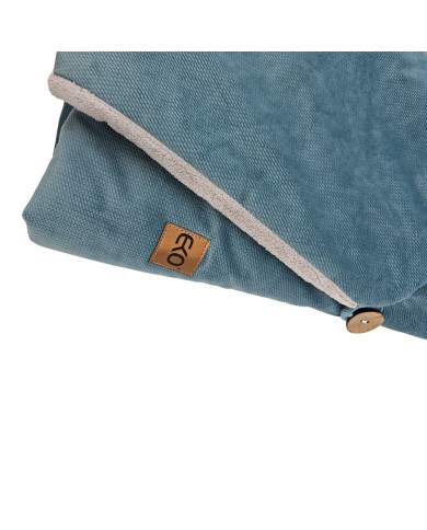 Sleeping bag for car seat VELVET 3- and 5-point belts GREEN SEA Sleeping bag for car seat VELVET 3- and 5-point belts GREEN SEA