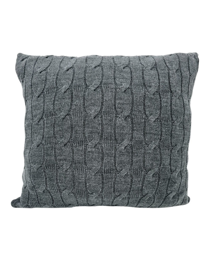 Knitted Pillowcase 45x45 cm - VERONA ANTRACYT