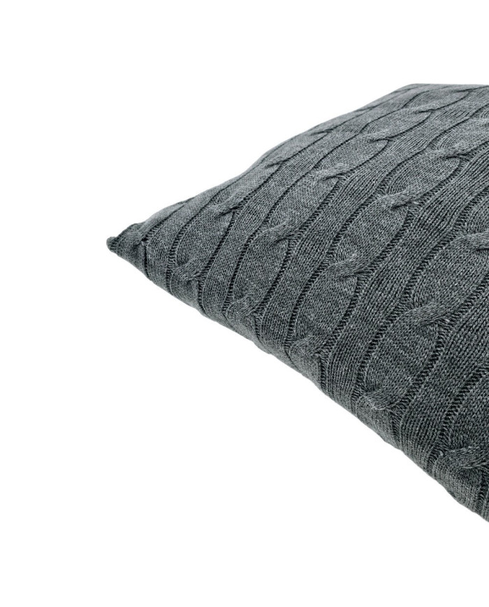 Knitted Pillowcase 45x45 cm - VERONA ANTRACYT