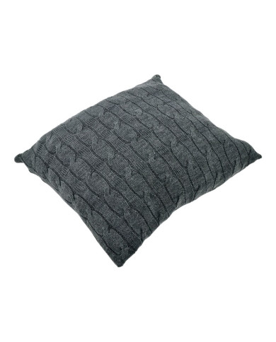 Taie d'oreiller tricotée 45 x 45 cm - VERONA ANTRACYT Taie d'oreiller tricotée 45 x 45 cm - VERONA ANTRACYT
