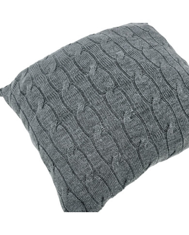 Knitted Pillowcase 45x45 cm - VERONA ANTRACYT