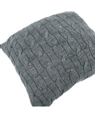 Knitted Pillowcase 45x45 cm - VERONA ANTRACYT