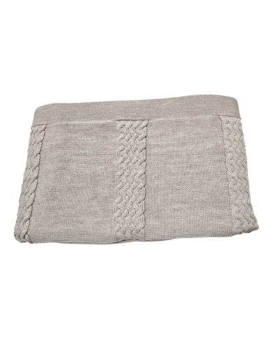 Вязаное одеяло из мериноса 150x200 см – FLORENCE SAND