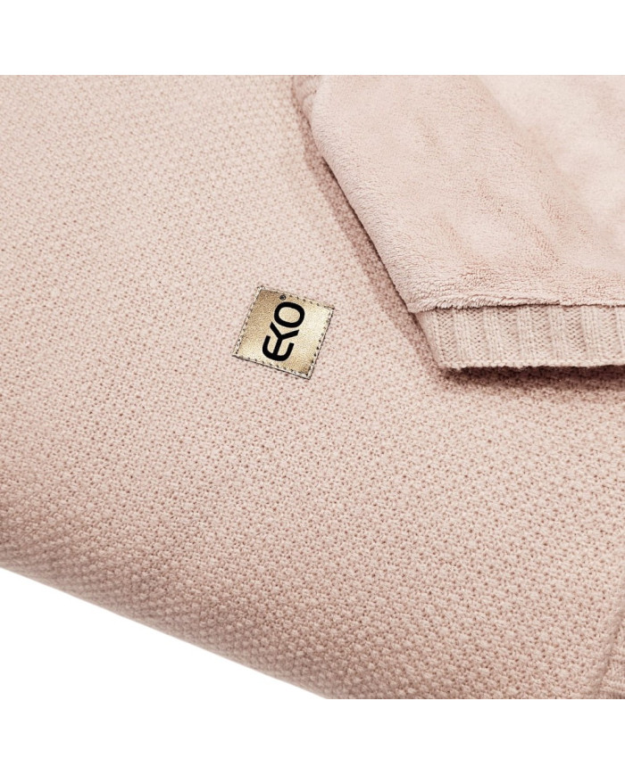 Вязаное одеяло с подкладкой из искусственного меха 150x200 см — MILANO DUO ROSE PINK Вязаное одеяло с подкладкой из искусственного меха 150x200 см — MILANO DUO ROSE PINK