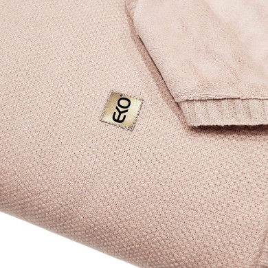 Pletena deka s podstavom od umjetnog krzna 150x200 cm – MILANO DUO ROSE PINK