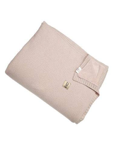 Вязаное одеяло с подкладкой из искусственного меха 150x200 см — MILANO DUO ROSE PINK Вязаное одеяло с подкладкой из искусственного меха 150x200 см — MILANO DUO ROSE PINK