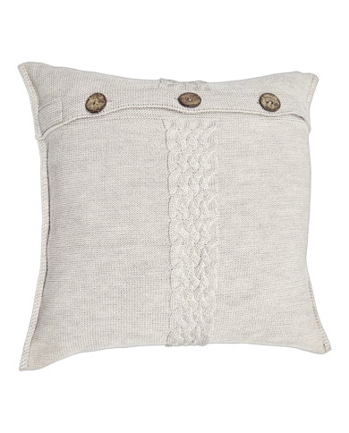 Pletena jastučnica od merino vune 45x45 cm – FLORENCE  SAND Pletena jastučnica od merino vune 45x45 cm – FLORENCE  SAND