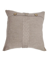 Pletena jastučnica od merino vune 45x45 cm – FLORENCE  TAUPE Pletena jastučnica od merino vune 45x45 cm – FLORENCE  TAUPE