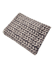 Плед с принтом KNITT 160x200 см, BROWN Плед с принтом KNITT 160x200 см, BROWN