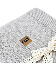 Pletená deka z merino vlny 80x100 cm - SAND