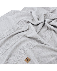 Merinógyapjú Kötött Takaró 80x100 cm - SAND