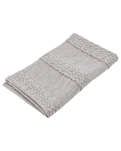 Merino Wool Knitted Blanket 80x100 cm - SAND