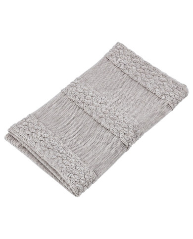 Merino Wool Knitted Blanket 80x100 cm - SAND