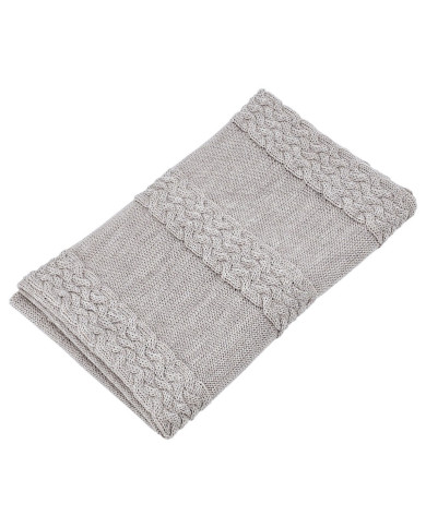 Pletena dekica od merino vune 80x100 cm - SAND