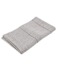 Kocyk dzianinowy z wełny MERINO SAND