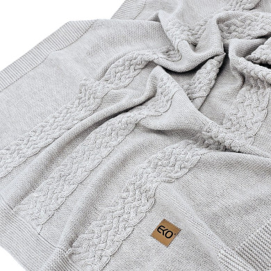 Merinógyapjú Kötött Takaró 80x100 cm - SAND