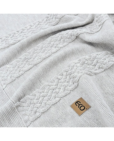 Merino Wool Knitted Blanket 80x100 cm - SAND