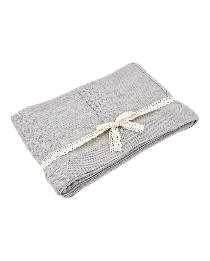 MERINO wool knitted blanket 150x200 cm – FLORENCE SAND